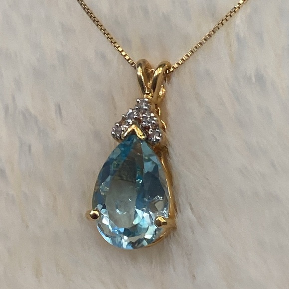 Pear Topaz Pendant - Picture 2 of 7